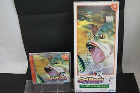 Dreamcast Get Bass Fishing Controller Set Box with software DC SEGA GAME JAPAN
