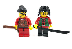 LEGO Ninja Robber Green Brown minifigure 6093 6045 6033 6089 6088 4805 1099 1184