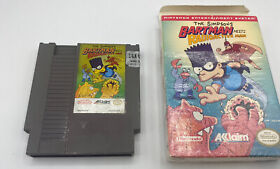 The Simpsons: Bartman Meets Radioactive Man (NES 1992) w/ Box & Game. Tested