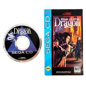 Rise of the Dragon (Sega CD, 1994) Disc w/ Manual Only No Case Tested & Works