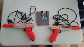 Nintendo NES 2 Zapper Gun and Super Mario Bros Duck Hunt Game Bundle 