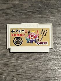 Mito Koumon2 Sekai Manyuki Famicom FC Sunsoft Used Japan Import Adventure Tested