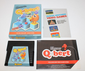 Q*bert Qbert - Atari 5200 Video Game, Manual, & Box Complete - Tested & Working