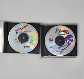 Bootleg Sampler  & Nights Into Dreams Sampler (Sega Saturn) Disks Only LOT