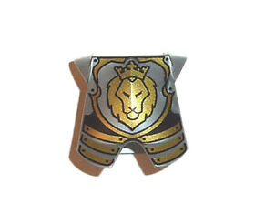 NEW LEGO - Body Wear - Castle - Armor Breastplate Kingdom Lion Head x1 - 70404