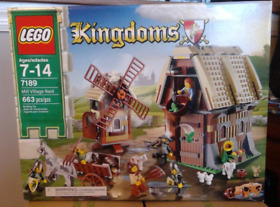 Lego 7189 KINGDOMS retired HTF NEW NIB MILL VILLAGE RAID Green Dragon Knights