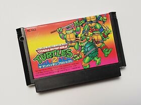 Famicom Teenage Mutant Ninja Turtles 2 Manhattan Project Japan FC game US Seller