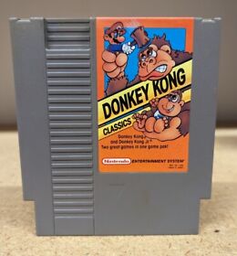 Nintendo NES Donkey Kong Classics AUTÉNTICO limpio único dueño
