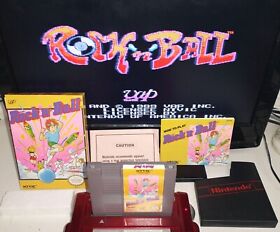 Rock 'n' Ball Nintendo NES COMPLETE BOX TESTED Same Day Shipping