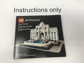 ONLY instructions Lego 21020 Trevi Fountain Architecture; no bricks/parts