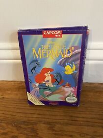 Disney's The Little Mermaid (Nintendo , 1991) NES Cart W/ Box No Manual Tested