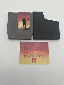 Cartucho de juego Robin Hood: Prince of Thieves NES con manual