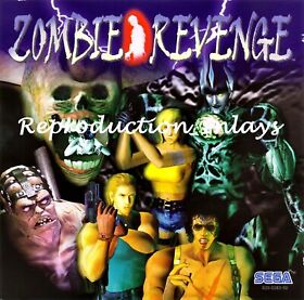 Zombie Revenge Dreamcast Front Inlay (High Quality)