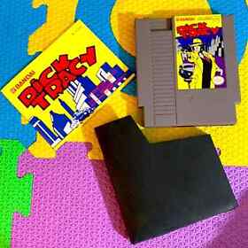 Vintage 1985 Nintendo dick Tracy game by Bandai NES 3Y USA with instruction book