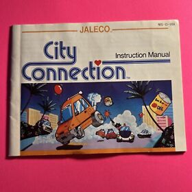 Solo folleto manual de instrucciones de conexión de ciudad de Nintendo NES