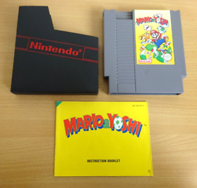 Mario & Yoshi Nintendo NES Game Cartridge With Manual & Sleeve- Tested Vgc