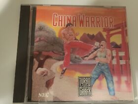 China Warrior (TurboGrafx-16, 1989) Case,Manual, HuCard