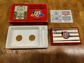 1982 NINTENDO GAME AND WATCH **MICKEY & DONALD** DM-53 boxed!!!