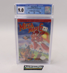 Mega Man 6 Nintendo NES 1994 CIB Complete w/Box & Manual CGC Graded 9.0!