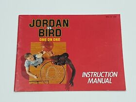 Jordan Vs Bird One on One Authentic Original NES Nintendo Manual Only