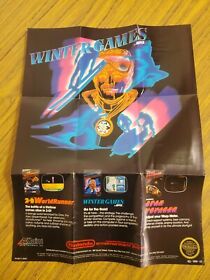 Winter Games ACL-WM-US NES Nintendo Insert Poster Only