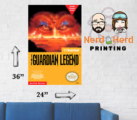 The Guardian Legend NES Box Art POSTER Multiple Sizes 11x17-24x36