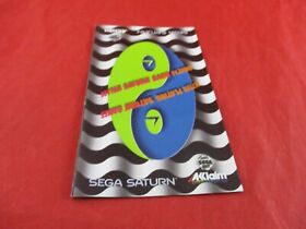 Sega Saturn Acclaim Mini Foldout Catalog Insert ONLY Mortal Kombat NBA Jam T.E.