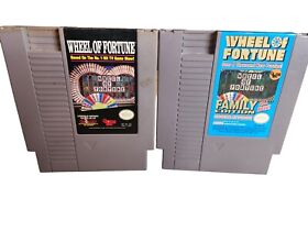 Wheel of Fortune & Family Edition Nintendo NES - Tested & Working