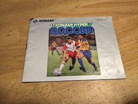 Konami Hyper Soccer Nintendo NES Anleitung Spielanleitung Manual