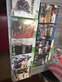 Video Game Lot Assorted PS4 PS3 And Xbox 360 Great Condition 9 Games Total
