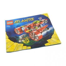 1x LEGO Building Instructions Atlantis Typhoon Turbo Submarine 8060