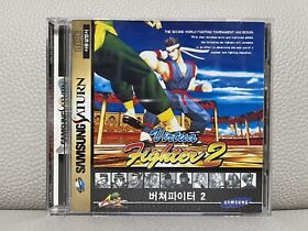 Virtua Fighter 2 Samsung Sega Saturn Korean Retro Game CIB Korea Rare!
