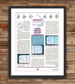 Wayne Gretzky Hockey Nintendo NES Glossy Review Poster Unframed G3042