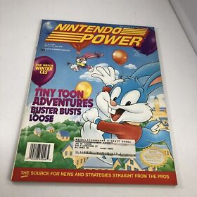 Nintendo Power Magazine 46 1993 Tiny Toon Adventures NES TazMania Poster + Cards