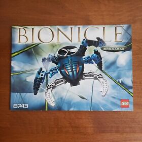 LEGO TECHNIC BIONICLE #8743 BOGGARAK  MANUAL ONLY