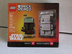 LEGO BRICK HEADZ STAR WARS BOBA FETT HAN CARBONITE Sold Out Exclusive NYCC 2017