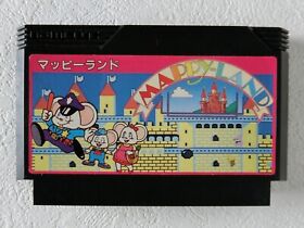 Mappy Land NES NAMCO Nintendo Famicom From Japan