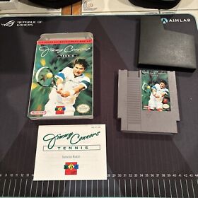 Jimmy Connors Tennis Conners Nintendo NES Complete CIB Great Condition! Rare!