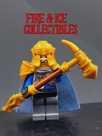 LEGO Crown Knight Warrior Minifigure Hammer Medieval Castle Kingdoms 7094 7092