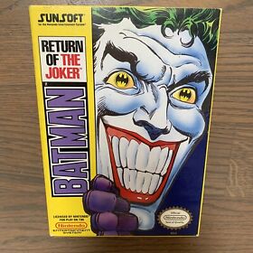 Batman Return Of The Joker - Nintendo Nes - Complete Perfect
