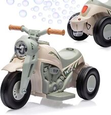 Children's motorbike with bubble function, for ages 3 and up, beige.