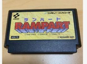 pre-owned Rampart Famicom Nitendo Japanese version Free Shipping Game Cartridge