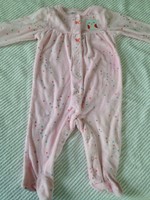 Carter's 6 months girls sleep and play sleeper footed pajamas pink polka dot owl