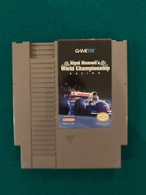 Nigel Mansell’s World Championship Racing NES Nintendo Tested Vintage 1990s 90s