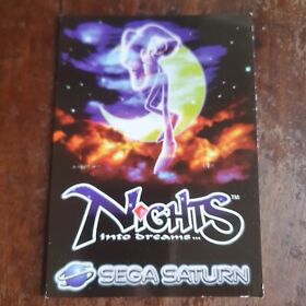 Nights Into Dreams, Rare Sega Saturn Game Promo Postcard, Posted 1996.