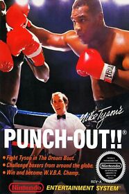 Mike Tyson PUNCHOUT! NES!! Box Art Wall Poster Multiple Sizes 11x17-24x36