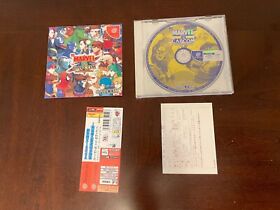 Marvel vs. Capcom Import Japan Sega Dreamcast Complete + Spine Card + Reg Card