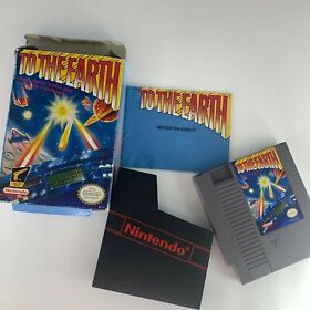 To the Earth (Nintendo Entertainment System NES, 1990) with box & manual