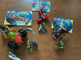 LEGO Atlantis Lot: Monster Crab Clash & Seabed Scavenger & Wreck Raider