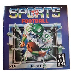 TV Sports Football (TurboGrafx-16, 1990) Pre-owned 
